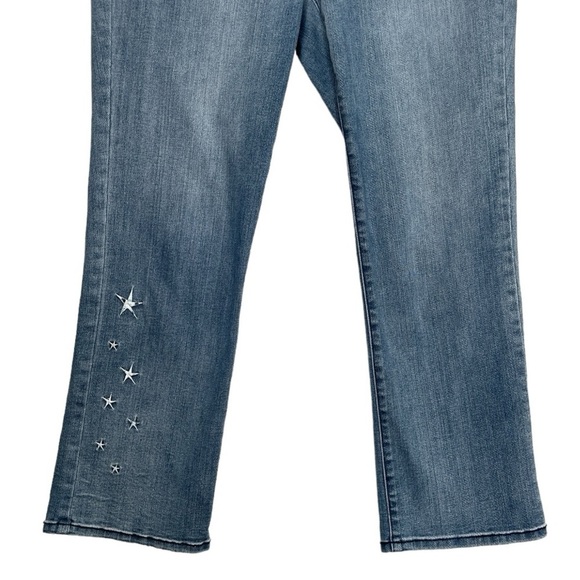 NYDJ Marilyn Embroidered Ankle Crop Jeans  | Size 12 | Lift Tuck Technology - Picture 7 of 16